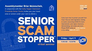Senior Scam Stopper flyer